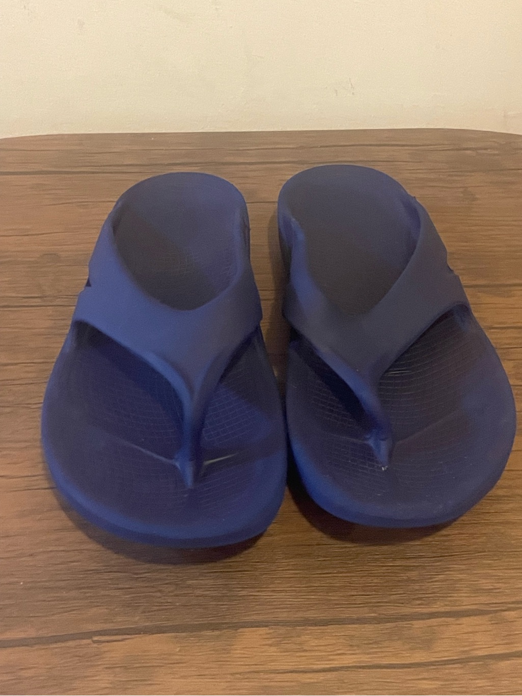 Oofos Recovery Shoesnavy Blue Foam Flip Flop M11 W13 Sandals